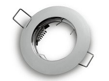 Oprawa halogenowa sufitowa okrągła stała, odlew stopu aluminium - chrom