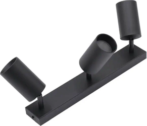 Kinkiet lampa z trzema ruchomymi punktami GU10 QUALIS III czarna