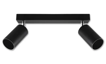 Kinkiet lampa z dwoma ruchomymi punktami GU10 BARDO II czarna