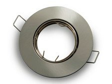 Oprawa halogenowa sufitowa okrągła ruchoma, odlew stopu aliminium - satyna