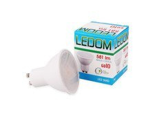Żarówka LED LEDOM GU10 220-240V 7W 581lm 3000K biała ciepła