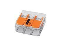 Złączka WAGO 3-torowa linka/drut do przewodu o średnicy 0,14-4 mm2