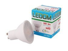 Żarówka LED LEDOM GU10 220-240V 7W 581lm 4000K biała dzienna