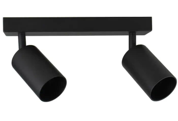 Kinkiet lampa z dwoma ruchomymi punktami GU10 SPOTI czarna