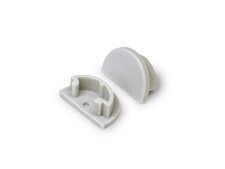Zaślepka szara kpl. 2 sztuki do profilu elastycznego profilu LED ARC12