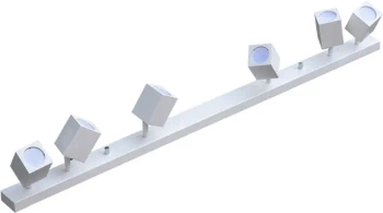 Kinkiet lampa z sześcioma ruchomymi punktami GU10 QUANTUS VI biała