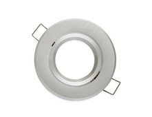 Oprawa halogenowa sufitowa okrągła ruchoma, aluminium - srebrna szczotkowana