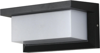 Kinkiet, lampa ogrodowa CETUS 1 x E27 IP54 z czujnikiem ruchu i zmierzchu - czarny