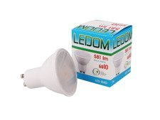 Żarówka LED LEDOM GU10 220-240V 7W 581lm 6500K biała zimna