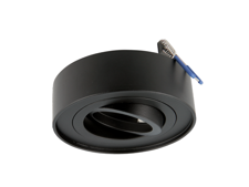 Oprawa wpuszczana okrągła ruchoma czarna matowa ROLLO MIDI