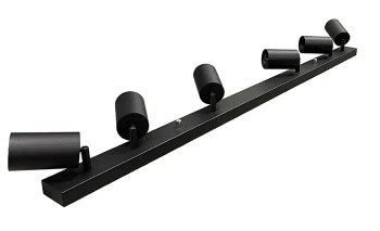 Kinkiet lampa z sześcioma ruchomymi punktami GU10 QUALIS VI czarna