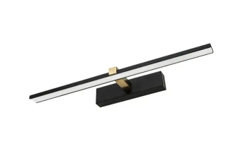 Lampa nad lustro 40cm czarno-złota 8W