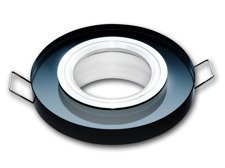 Oprawa halogenowa sufitowa - szklana, stała