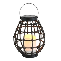 Lampa ogrodowa LED solarna wisząca KOGE 23cm IP44 czarna metal Polux