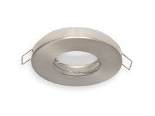 Oprawa halogenowa sufitowa wodoodporna, okrągła, stała, tłoczona - satyna