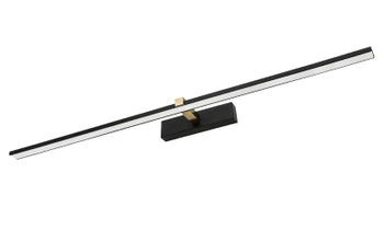 Lampa nad lustro 90cm czarno-złota 18W