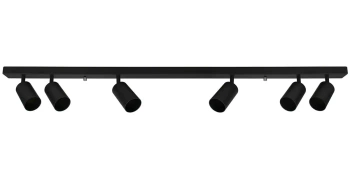 Kinkiet lampa z sześcioma ruchomymi punktami GU10 SPOTI czarna