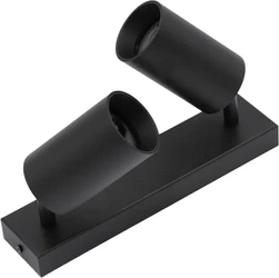 Kinkiet lampa z dwoma ruchomymi punktami GU10 QUALIS II czarna