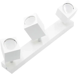 Kinkiet lampa z trzema ruchomymi punktami GU10 QUANTUS III biała